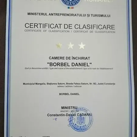 Pensionat Casa Daniel Borbel 3*